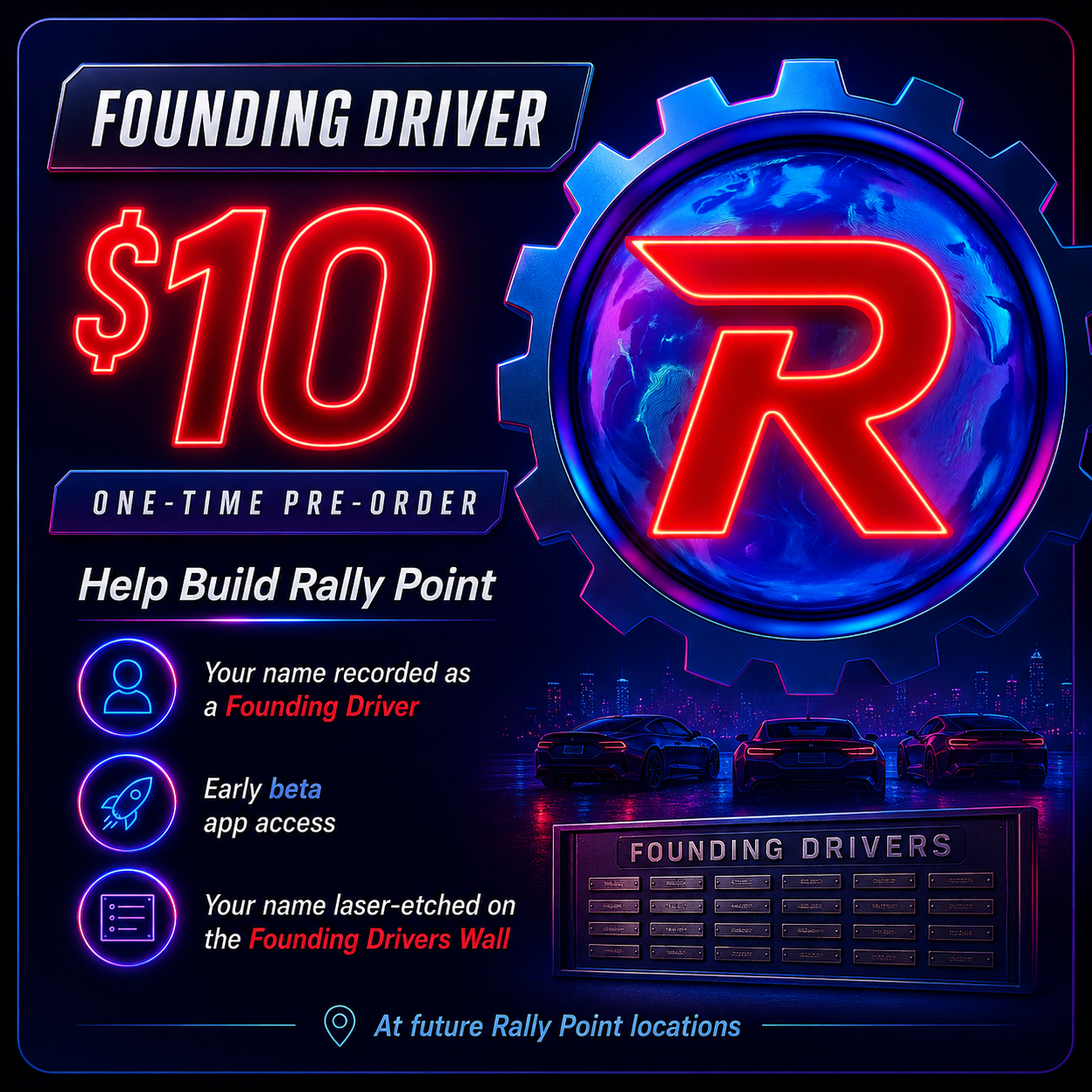 Founding Driver — $10 Pre-Order