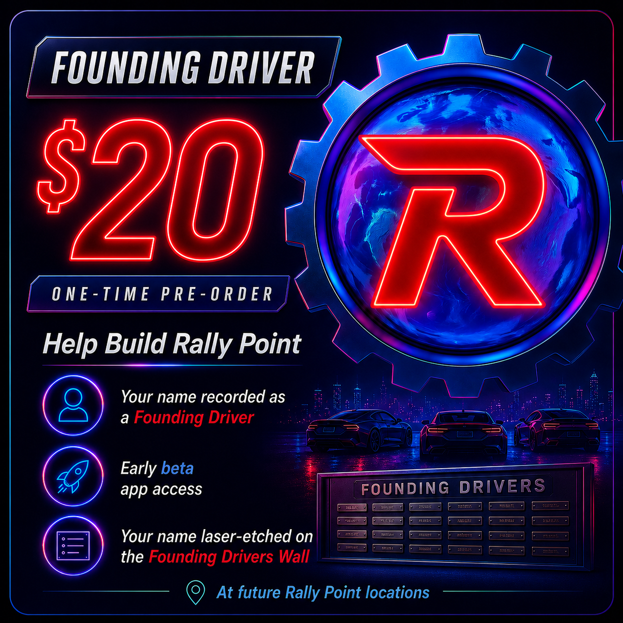 Founding Driver — $20 Pre-Order